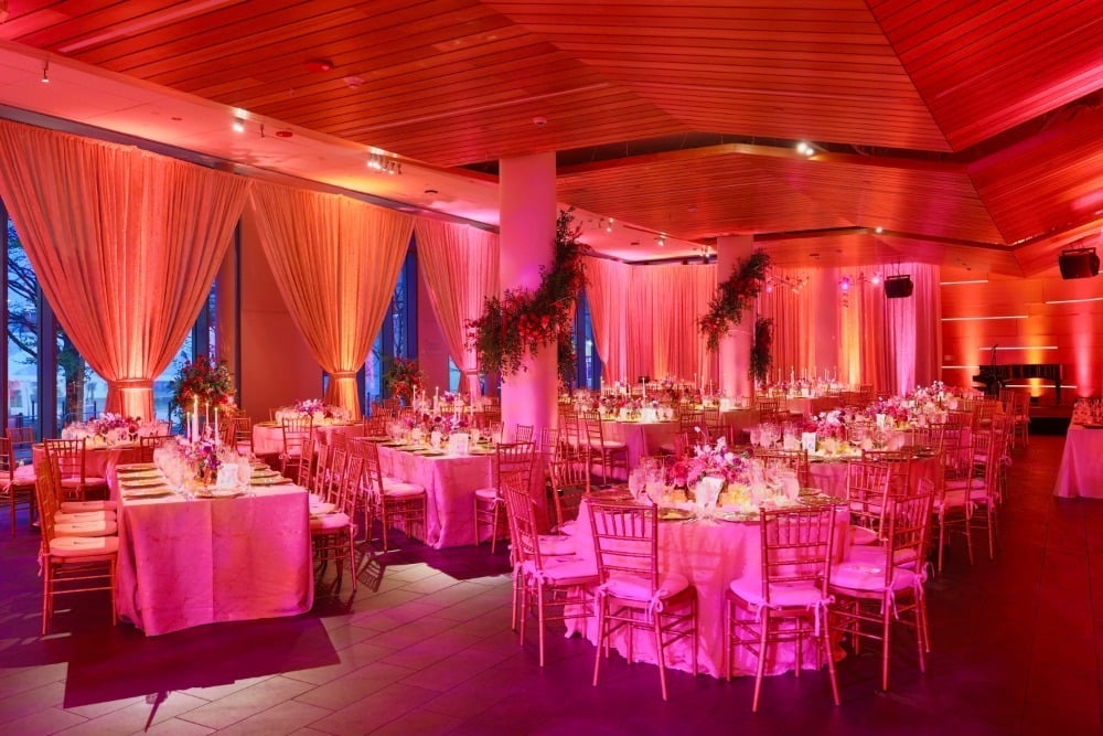Dinner+Celebration+29+Pine+Events+Event+Lighting+Draping
