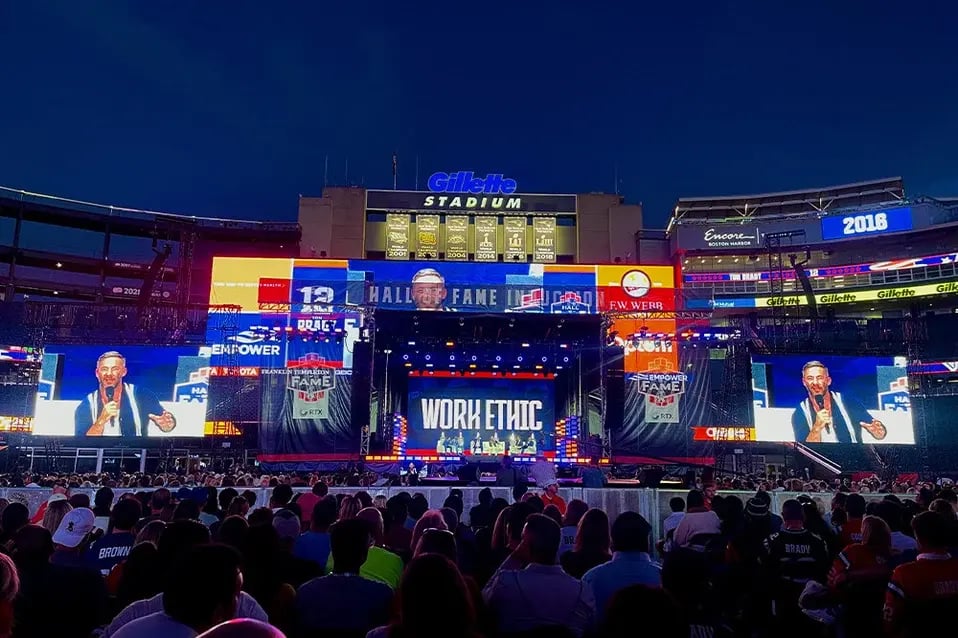 Gillette+Stadium+Brady+Day+Event+Lighting