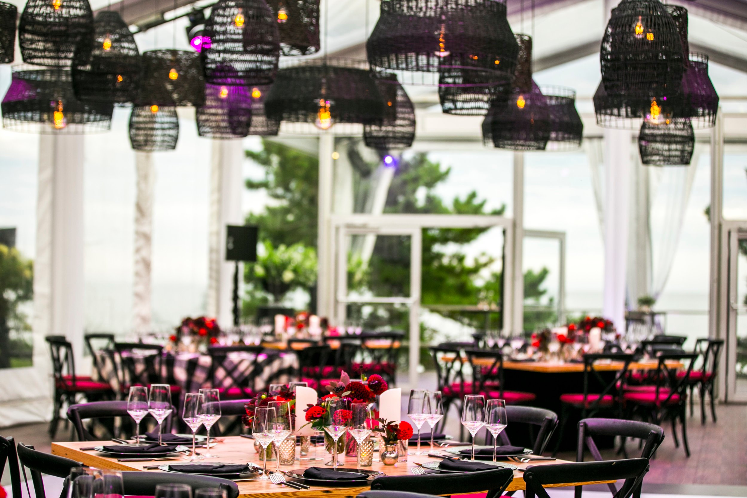 Dinner+Party+Mood+Lighting+Rafanelli+Events+Port+Lighting+Systems
