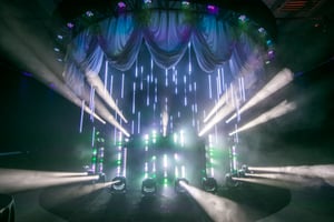 Port+Lighting+Systems+Trade+Show+&+Open+House+Venetian+Curtain+and+Dramatic+Lighting