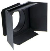 lighting-equipment-for-rent-communications-fixture-accessories-s4-barndoor-7.5-inch-black