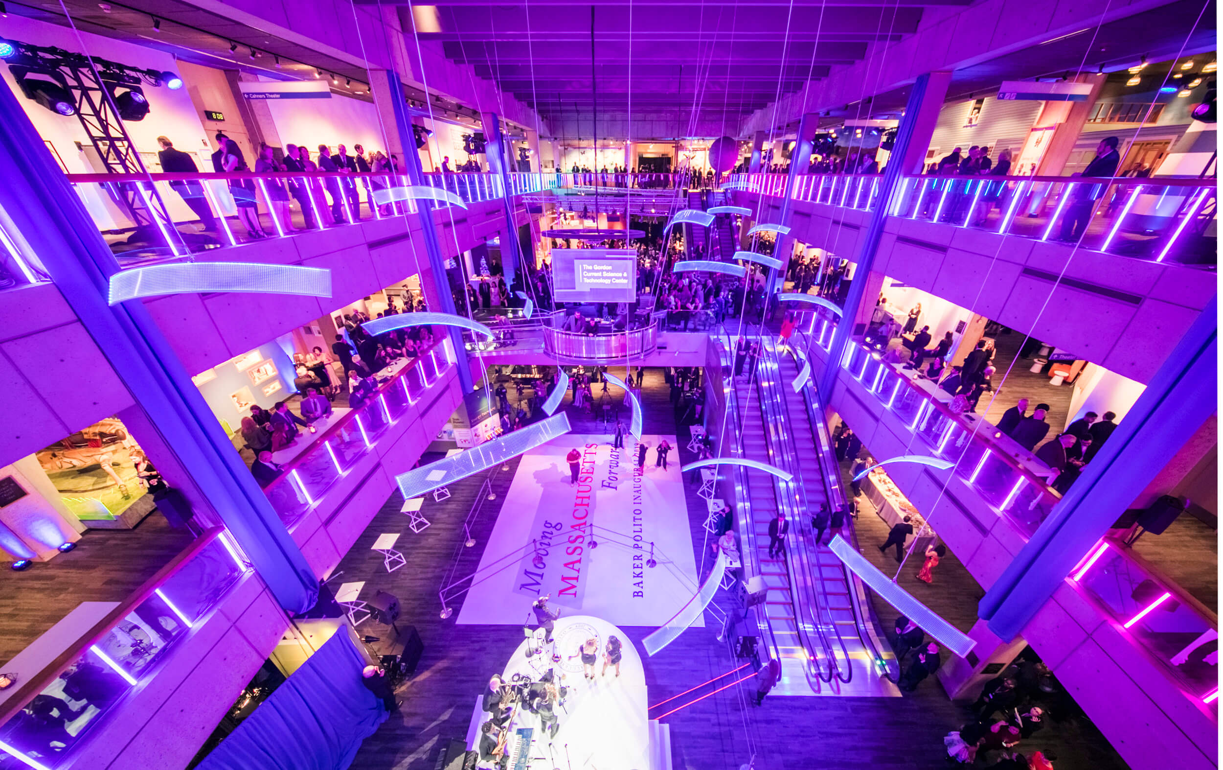 Massachusetts Governors Inauguration Port Lighting Systems Event Design and Installation